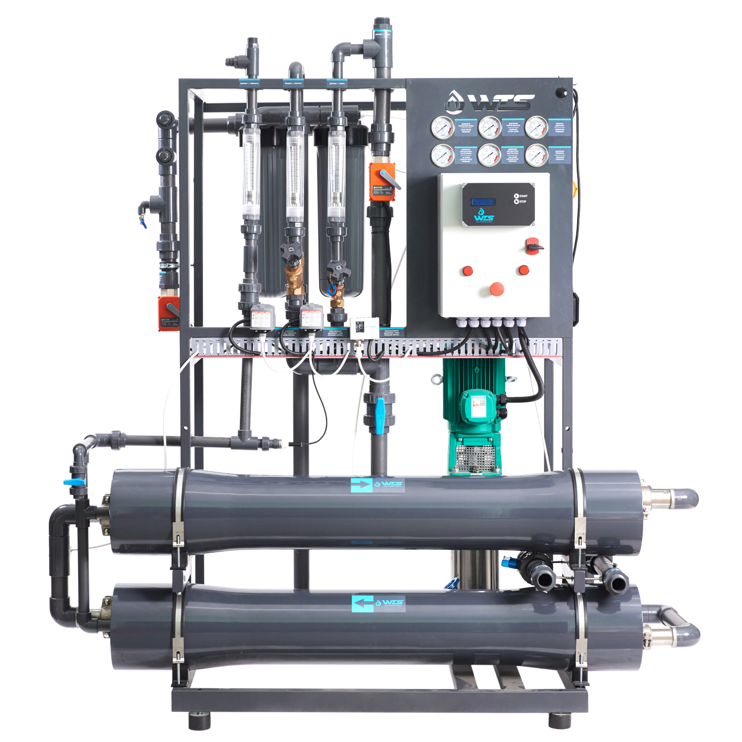 Обратноосмотическая система промышленная WTS IROS-02 (до 2000 л/ч)