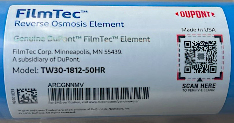 Мембрана FilmTec TW30-1812-50HR