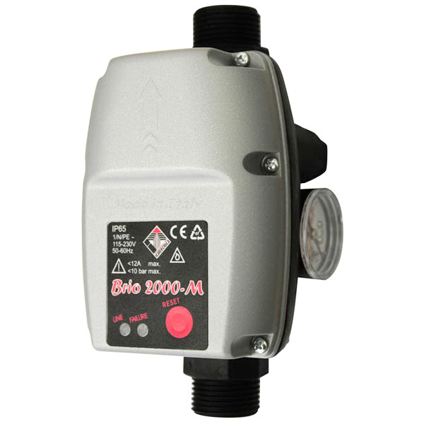 Электронное реле давления с манометром Italtecnica BRIO Cab (с кабелем)