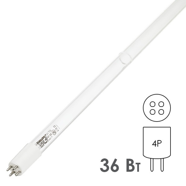 Ультрафиолетовая лампа PHILIPS TUV 36 T5, 40 Вт